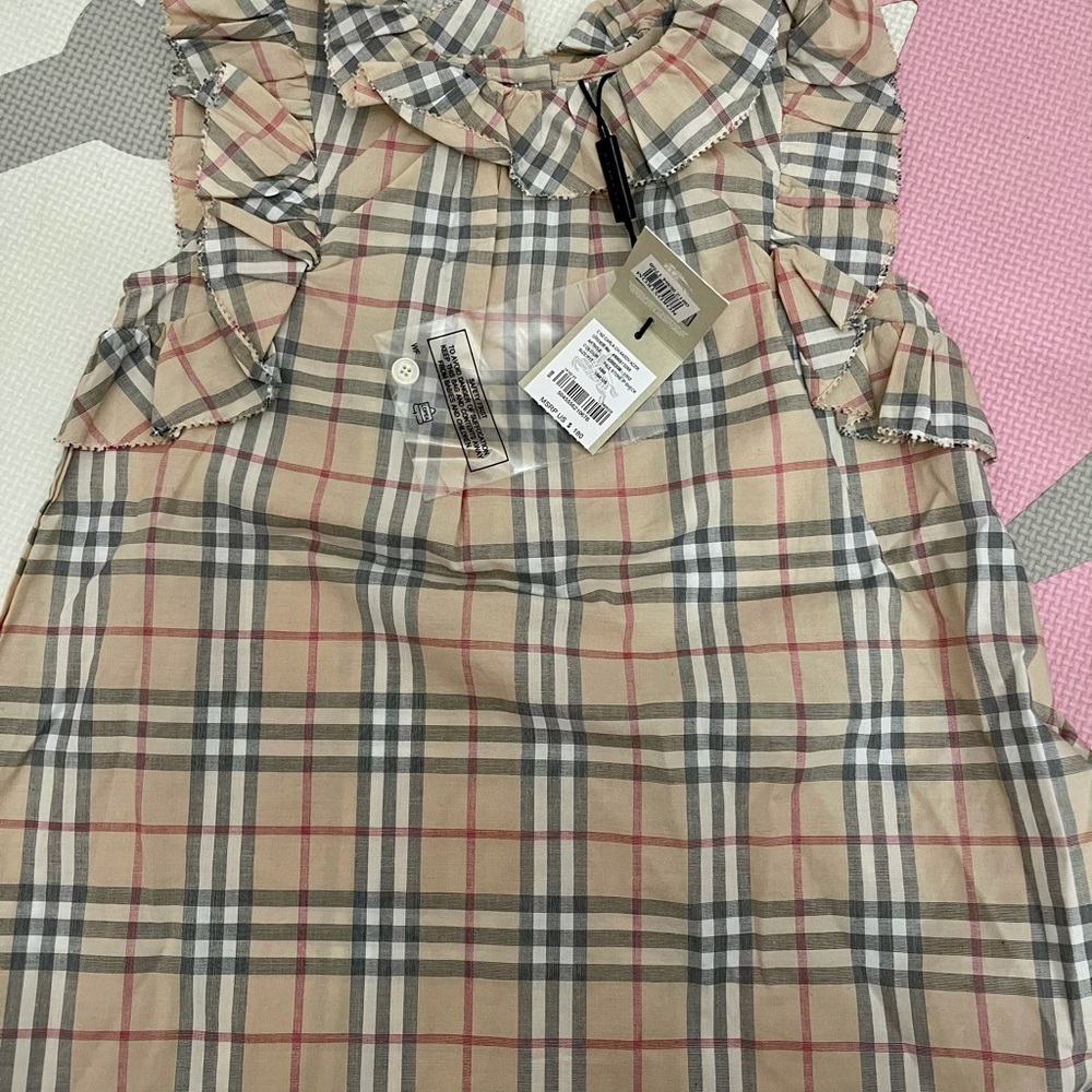 Burberry toddler dress with tags